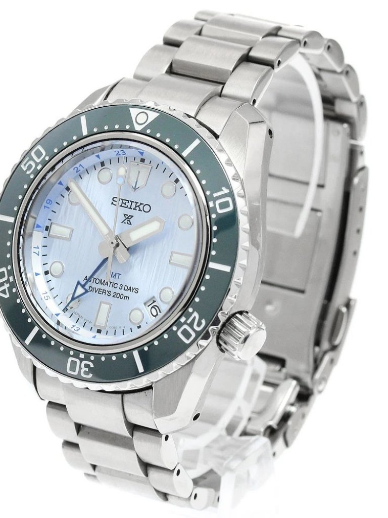Seiko Prospex 6r5400c0Sbej013 Gmt Ice Blue Dial Automatic Mens Watch954796